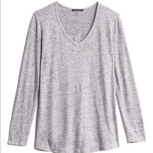 Staccato Button Down Back Detail Brushed Knit Top